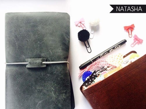 inkDori Traveler's Notebook from Grace & Salt ink | art journal, bullet journal, journaling inspiration | bujo