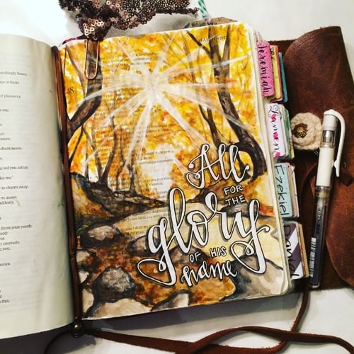 Bible Journaling with Grace & Salt ink | Bible Art