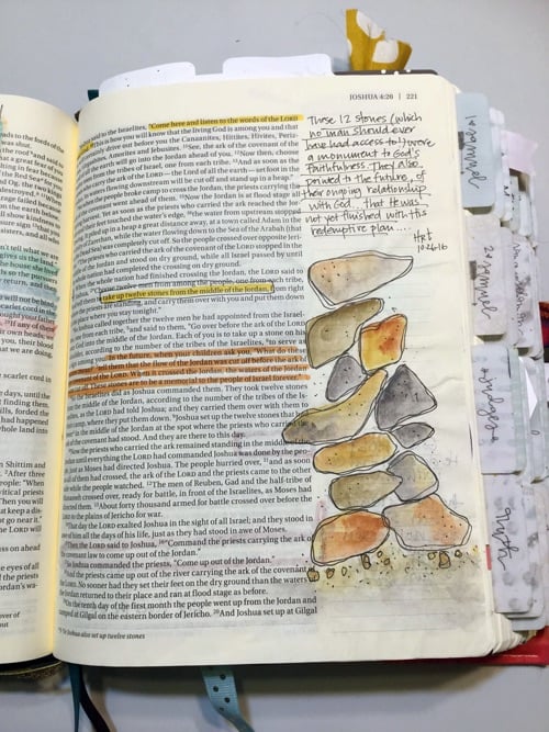 Bible Journaling with Grace & Salt ink | Bible Art