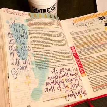 Bible Journaling with Grace & Salt ink | inkDori | Watercolor Bible Journaling