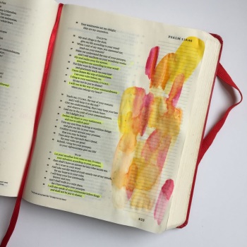 Bible Journaling with Grace & Salt ink | inkDori | Watercolor Bible Journaling