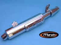 Marving Amacal Silencer in chrome and aluminium for Honda XRV 750 Africa Twin, 1990-1992