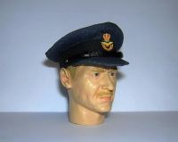 Banjoman custom made 1/6th Scale WW2 Royal Air Force Officer's Cap.
