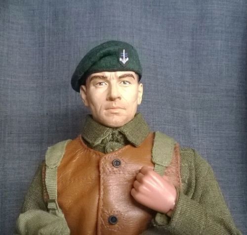 Banjoman 1:6 Scale Custom Made Beret - S.B.S. Dark Green With Patch