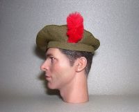Banjoman 1:6 Scale Custom Made Tam O'Shanter - Khaki Green - Black Watch