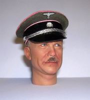 Banjoman custom made 1/6th Scale WW2 German Waffen SS Panzer Officer's Visor Cap. 