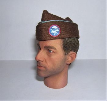 Banjoman Custom Made WW2 1/6th Scale U.S. Airborne Division Paraglide Brown Garrison Cap