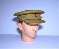 Banjoman custom made 1/6th Scale WW2 Soviet Field Uniform Khaki Officer's Cap.