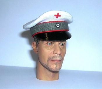 Banjoman 1:6 Scale Custom Made WW1 German Medical Orderly Visor Cap