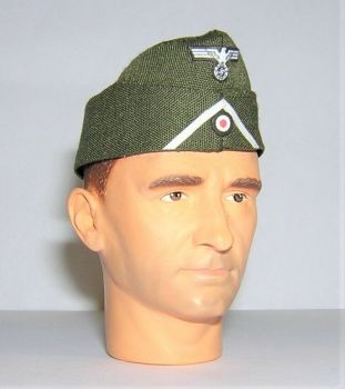 Banjoman 1:6 Scale Custom WW2 German Infantry Side Cap - Green