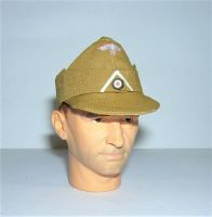 Banjoman 1:6 Scale Custom WW2 German Infantry Afrika Korps Forage Cap - Tan
