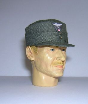 Banjoman 1:6 Scale Custom WW2 German Luftwaffe M43 Field Cap - Grey