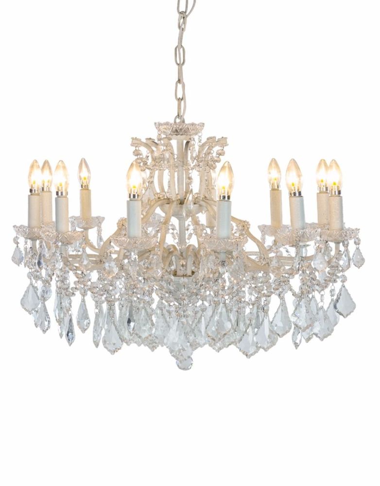 Cosette Antique Le 12 Branch Shallow Chandelier
