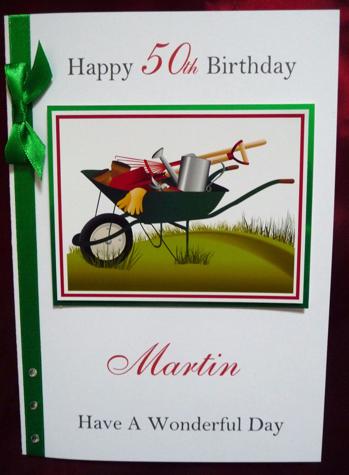 Birthday Card Gardening. Personalised Free.