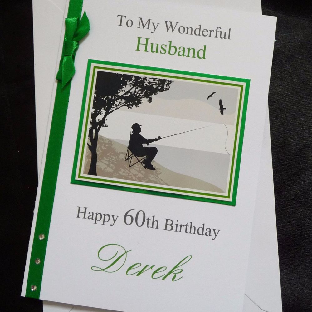 Birthday Card - Fishing Angling For Dad Husband Son etc