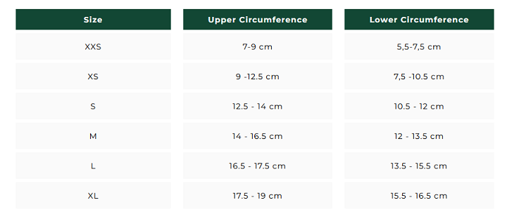 hock wrap sizes