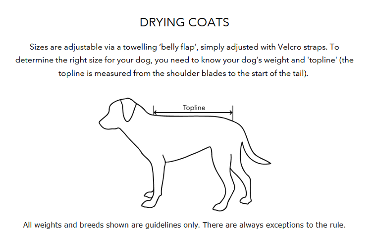 dry coat size