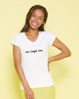Live Laugh Love tee in fitted style