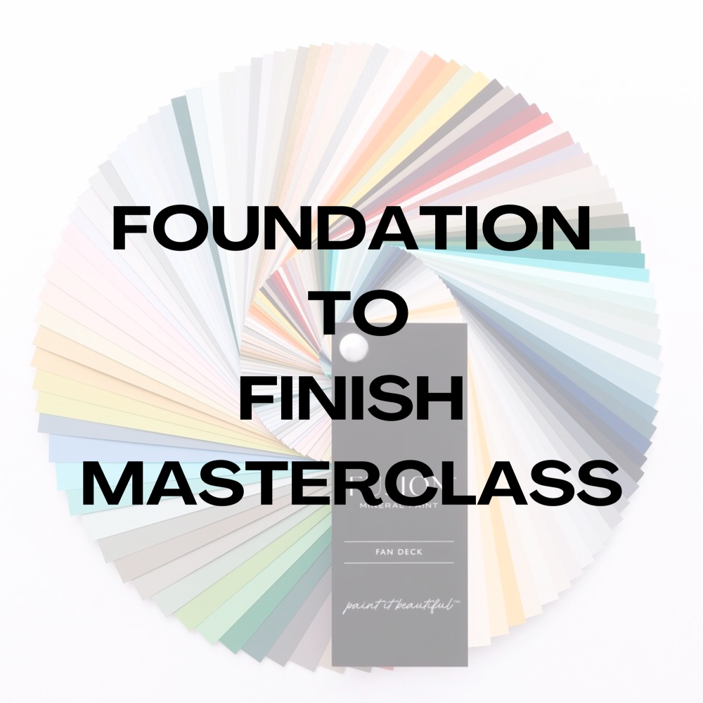 Foundation To Finish - Online Masterclass - Starting 7th July 2020