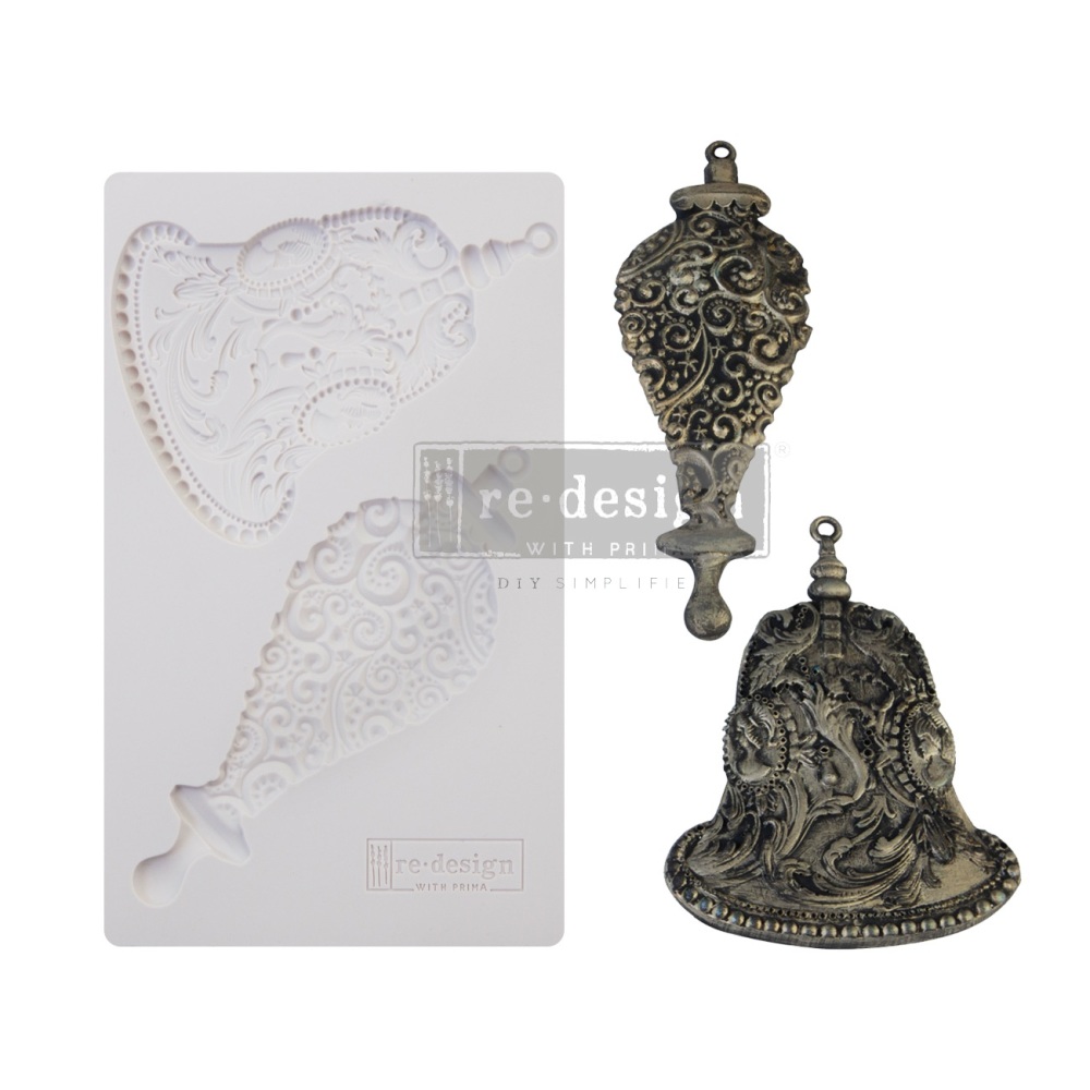Silicone Mould - Silver Bells