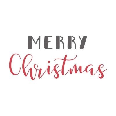 Stencil - Merry Christmas