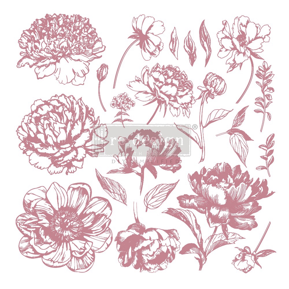 Decor Stamp - Linear Floral