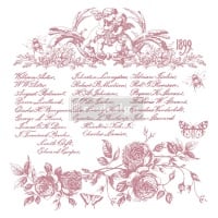 Decor Stamp - Floral Script