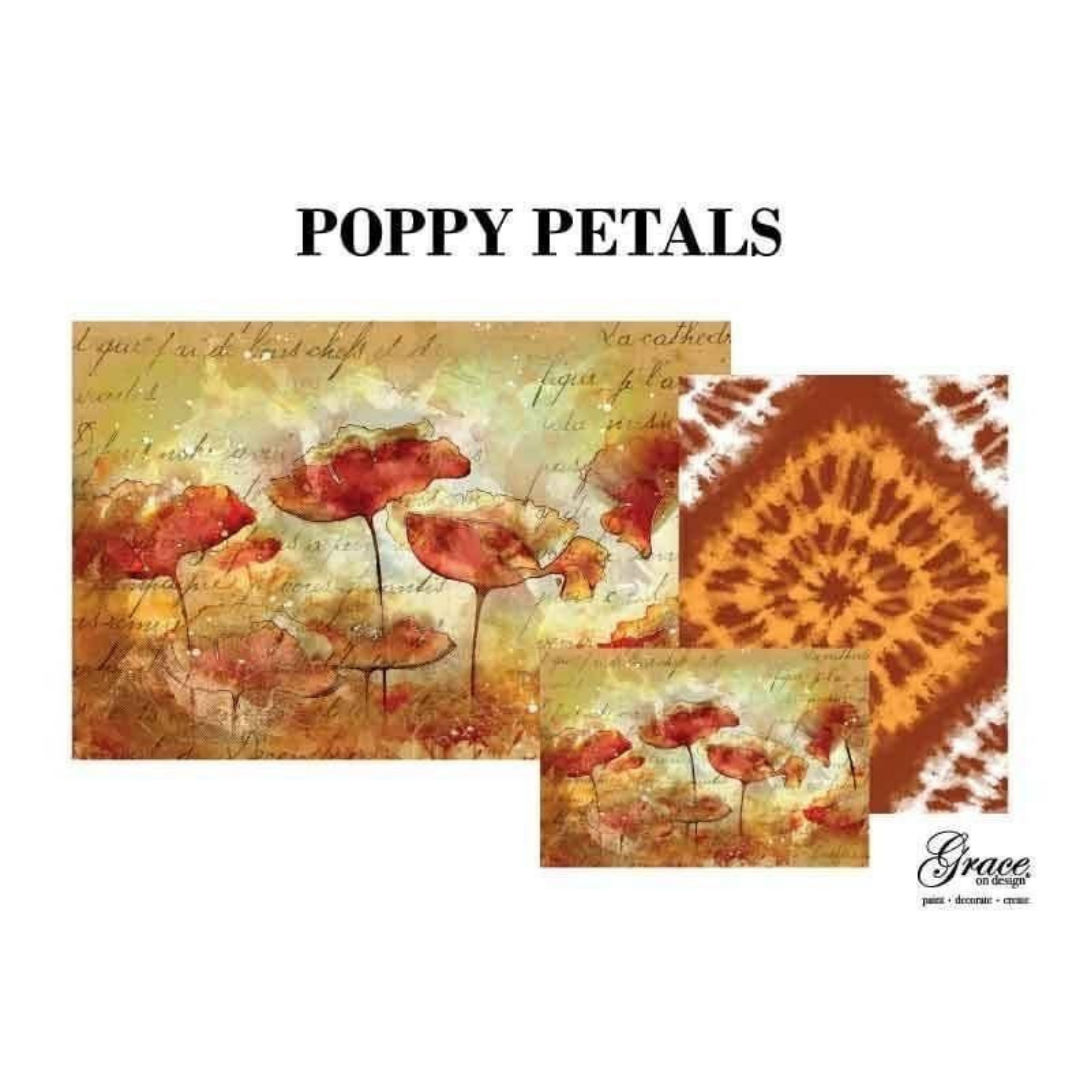 Decoupage Set - Poppy Petals
