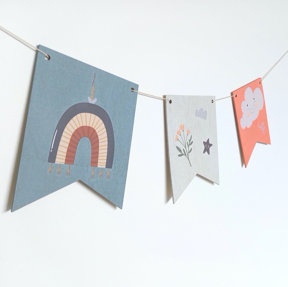 Wooden Flags/Bunting