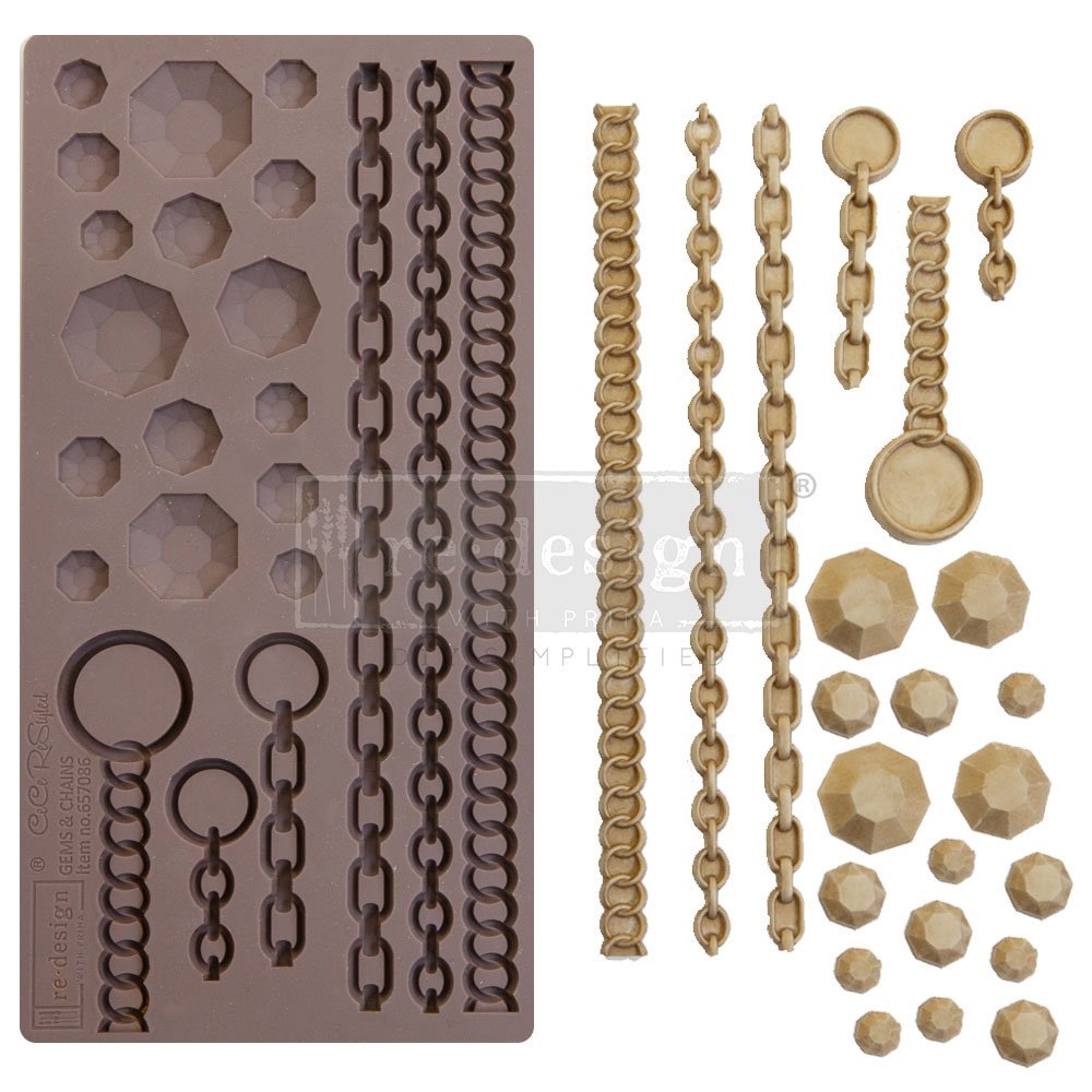 Decor Mould - Gems and Chains