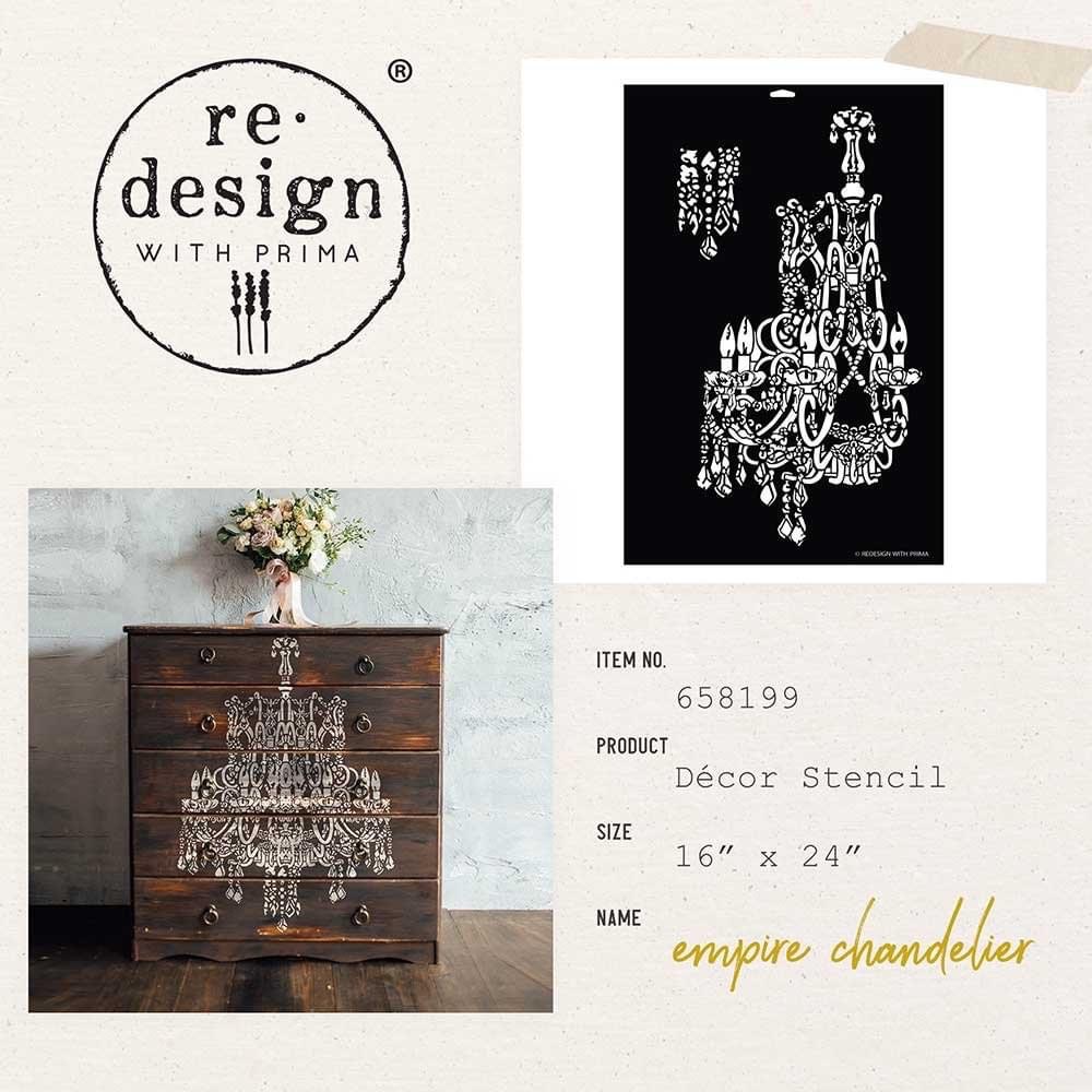 Stencil - Empire Chandelier (XXL)