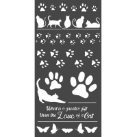 Stencil - Cat Lover by Stamperia