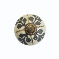 Knobs - Ash, Cream & Gold Ceramic