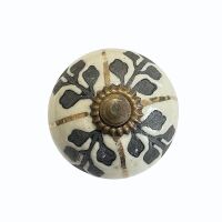 Knobs - Ash, Cream & Gold Ceramic