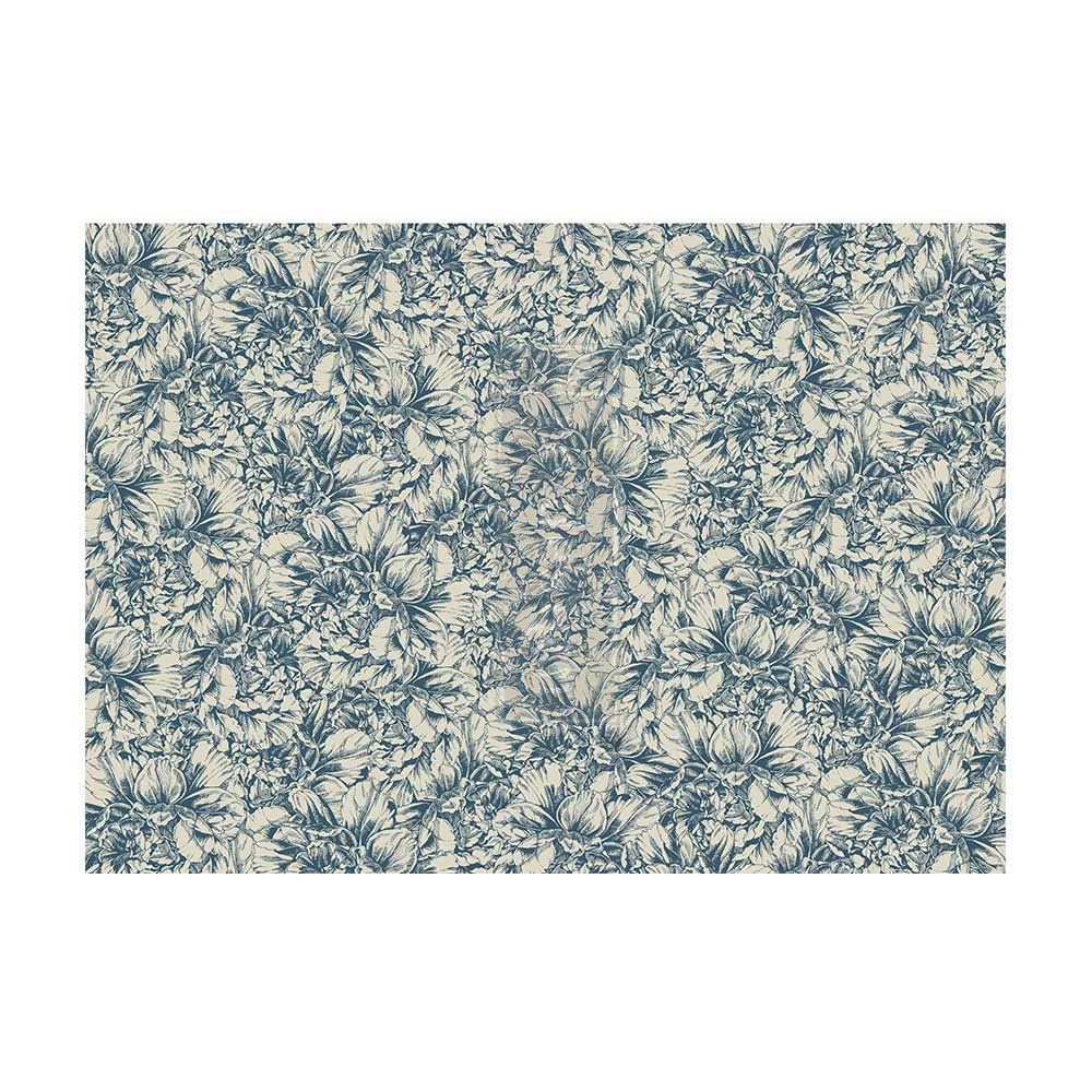 A1 Decoupage Fibre Paper - Blue Wallpaper