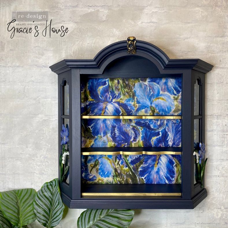 A1 Decoupage Fibre Paper - Enchanting Iris