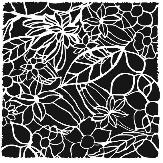 Stencil - Framed Garden