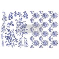 H2O Decor Transfer - Azure Florals II