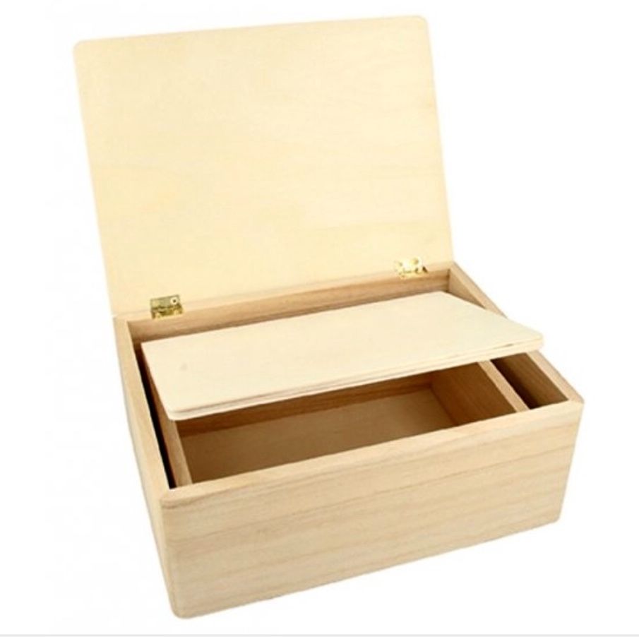Blank Wooden Keepsake Box