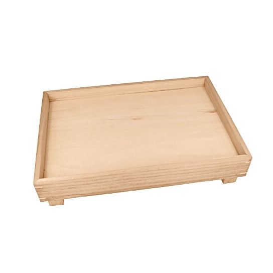 Wooden Standing Tray/Vignette