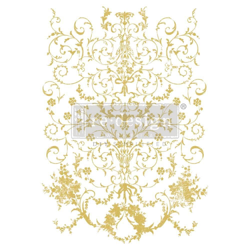 Decor Transfer - Manor Swirls Gold Foil