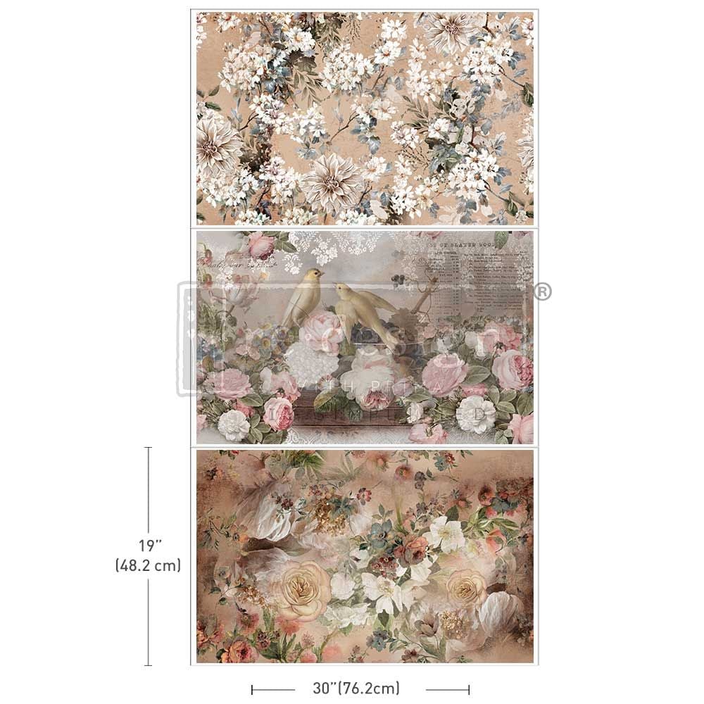 Decoupage Tissue Paper - Romance in Bloom