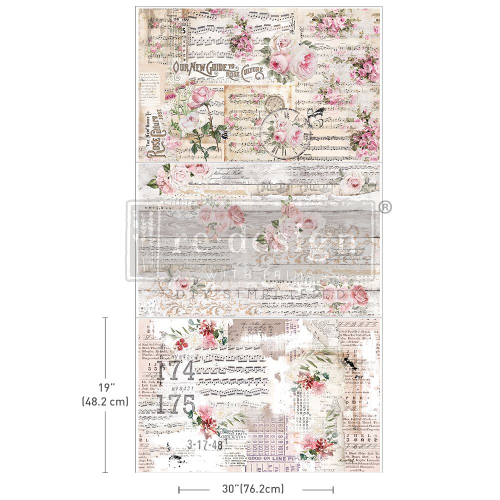 Decoupage Tissue Paper - Shabby Chic Sheets