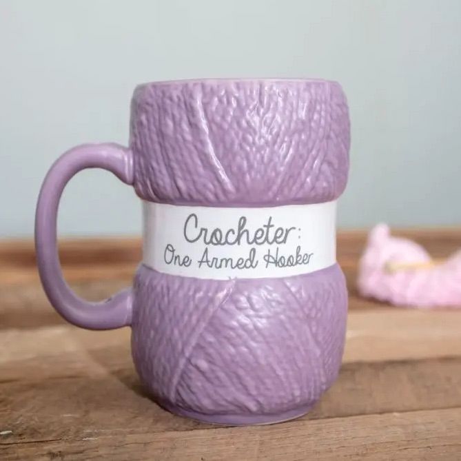 Mug - Crocheter: One Armed Hooker!