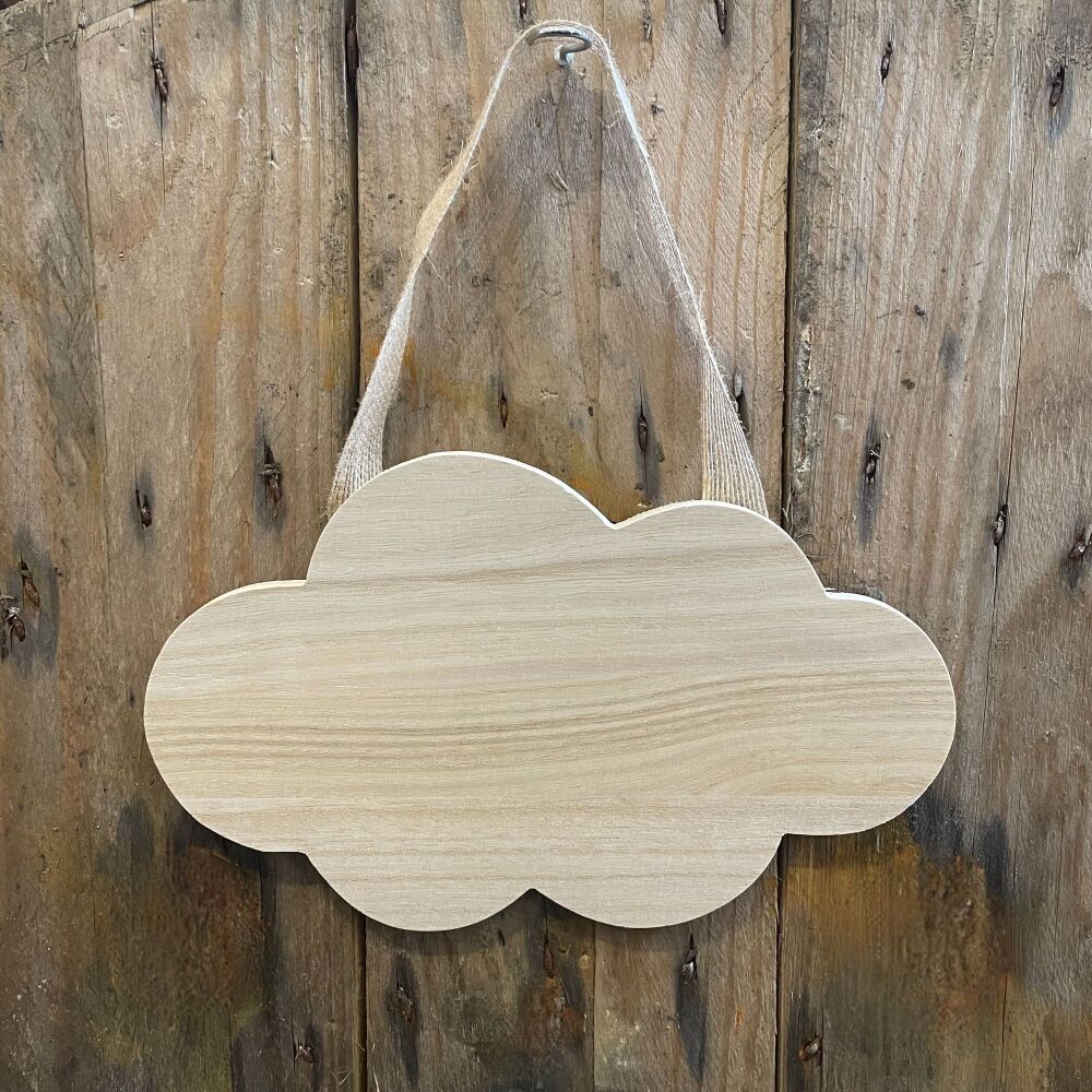 Blank Cloud Hanging Sign