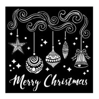 Stencil - Merry Christmas Bells