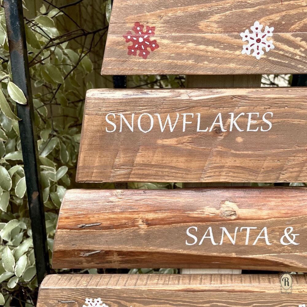 Christmas Pallet Tree - Rustic Wood