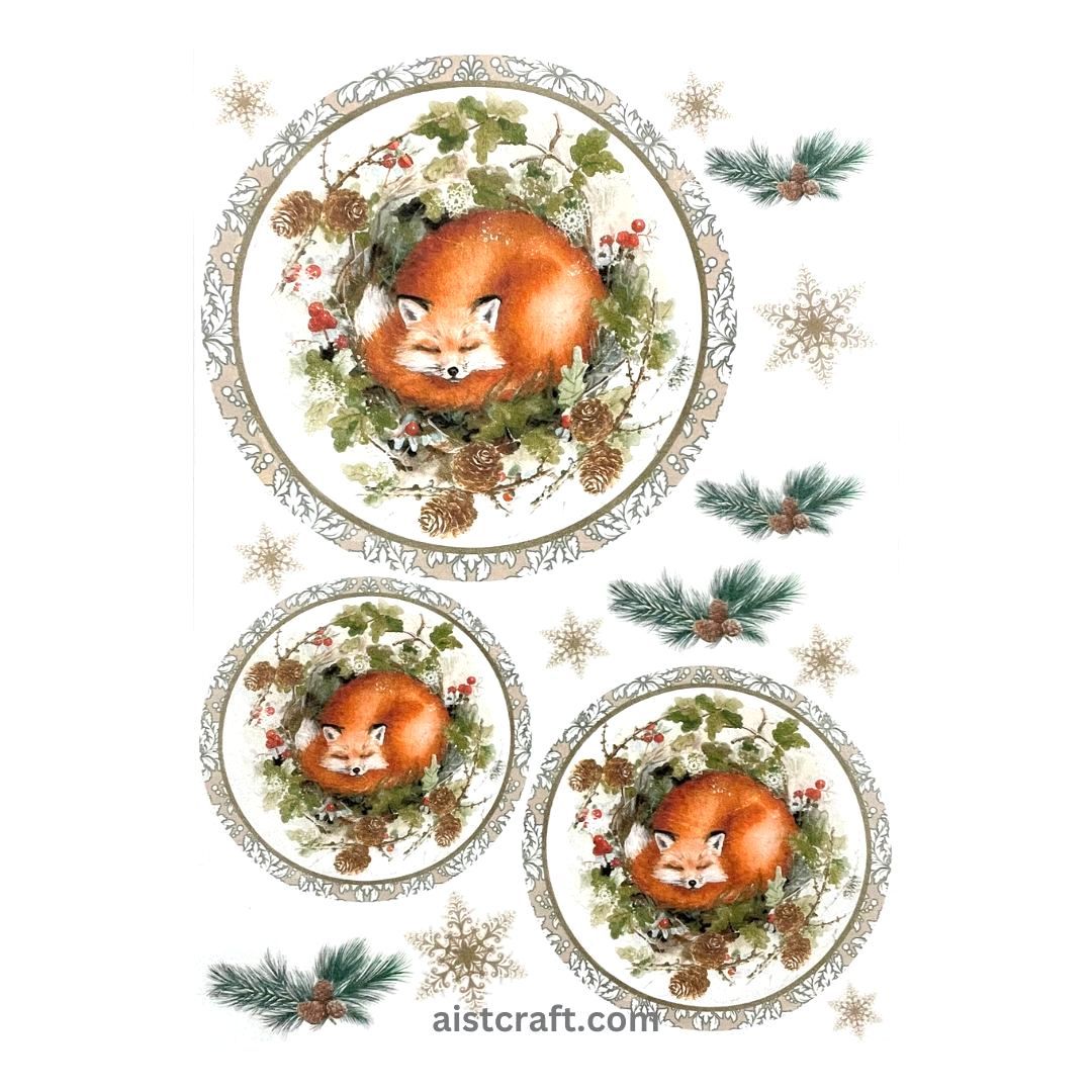 Rice Paper - Winter Fox
