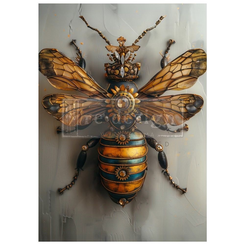 Pre-Order A1 Decoupage Fibre Paper - Gearspring Honeybee