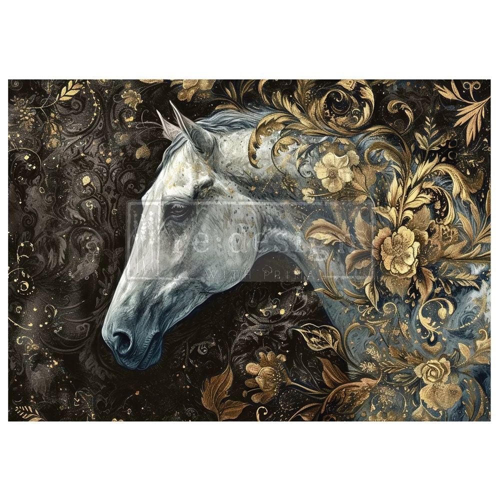 A1 Decoupage Fibre Paper - Equine Collection